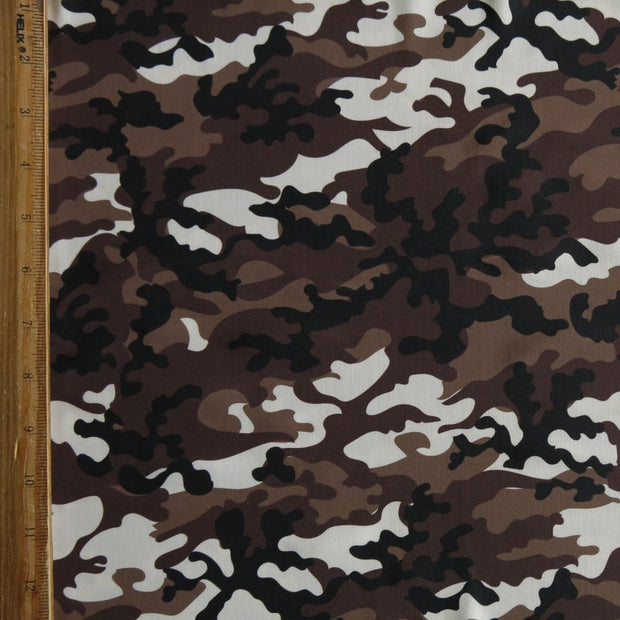 New Camo Brown Nylon Spandex Swimsuit Fabric