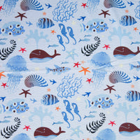 Ocean Scene Flow Stretch Boardshort Fabric
