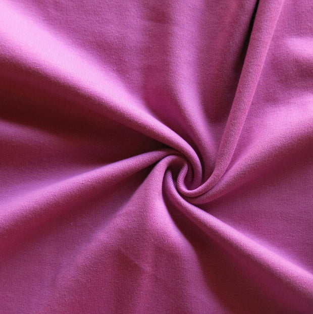Lovely Berry Cotton Heavy Rib Knit Fabric