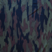 Olive, Brown, and Black Vertical Camo Poly Spandex Swimsuit Fabric