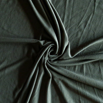 Olive Green Bamboo Spandex Jersey Knit Fabric