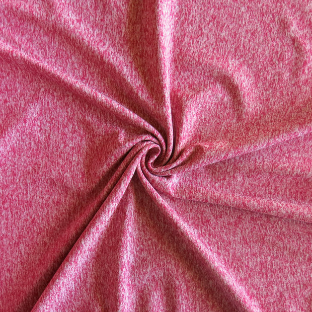 Orange Nectar Marl Fizz Poly Lycra Jersey Knit Fabric
