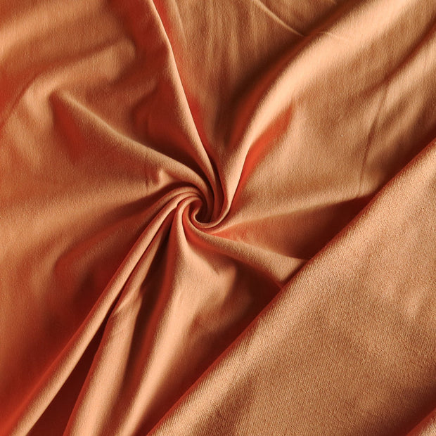 Orange Slice Cotton Lycra French Terry Knit Fabric