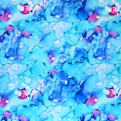 Paint Drops Nylon Spandex Swimsuit Fabric
