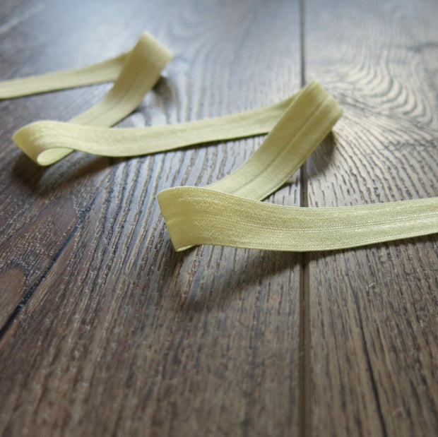 Pale Daffodil Fold Over Elastic Trim