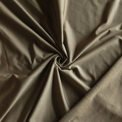 Peanut Brown Poly Lycra Fleece Back Knit Fabric