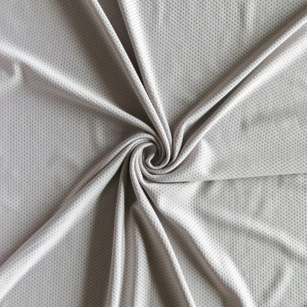 Pewter Grey Dri-Fit Stretch Mini Mesh Fabric