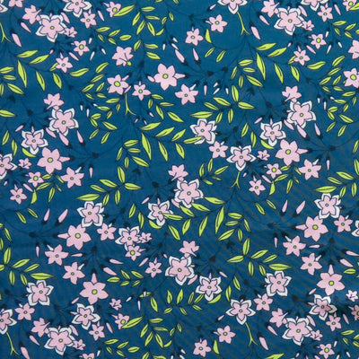 Pink Ditsy Floral Nylon Spandex Swimsuit Fabric