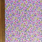 Pink Lemonade Floral Poly Spandex Swimsuit Fabric