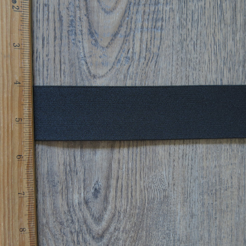 1.5 Inch (38mm) Black Knitted Elastic – Made In USA – American Elastic & Tape