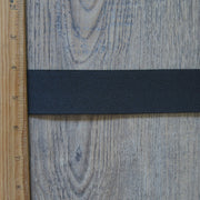 Black 1.5 inch wide Double Sided Plush Elastic