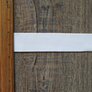 White 1.5 inch wide Double Sided Plush Elastic