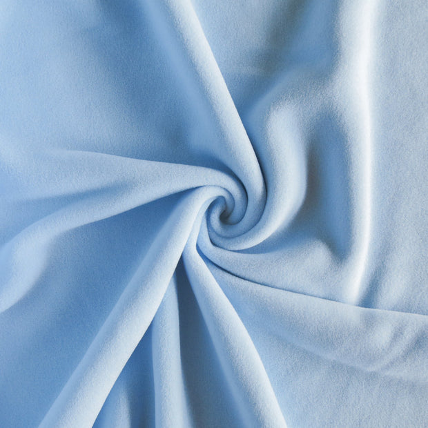 Ice Blue Double Brushed Polartec Fleece Knit Fabric