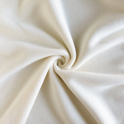 Sweet Cream Double Brushed Polartec Fleece Knit Fabric - 22" Remnant
