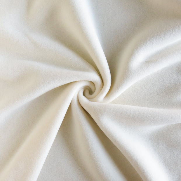 Sweet Cream Double Brushed Polartec Fleece Knit Fabric - 22" Remnant