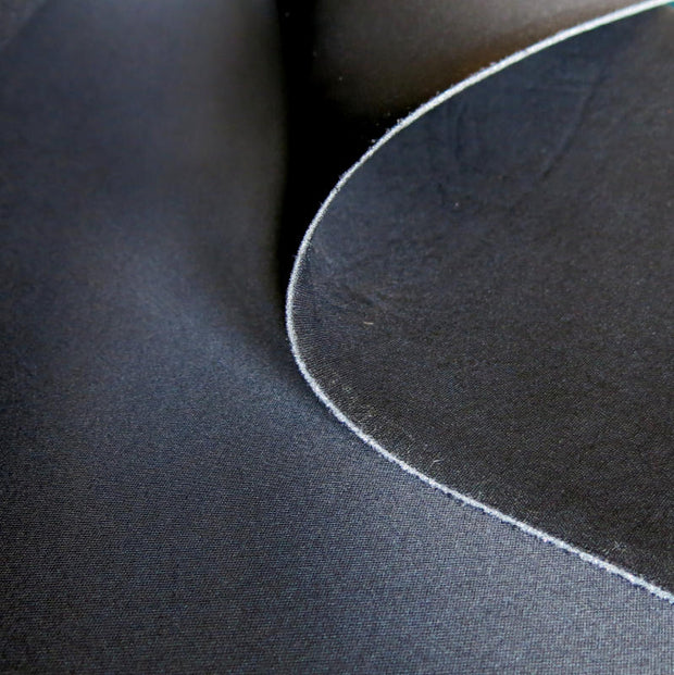 Black Poly Laminate Foam Fabric - FAT HALF