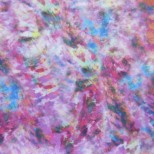 Pop of Pink Abstract Nylon Spandex Swimsuit Fabric