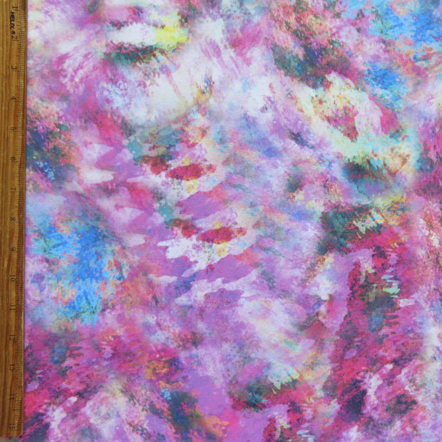 Pop of Pink Abstract Nylon Spandex Swimsuit Fabric