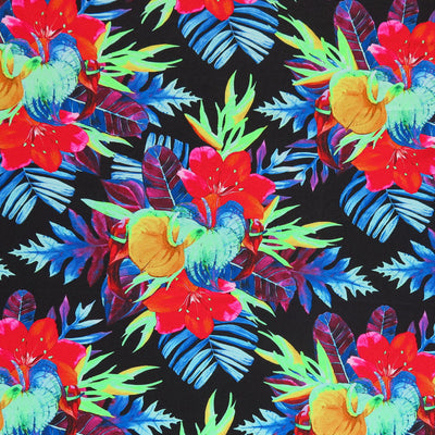 Purple Maui Luau Nylon Spandex Swimsuit Fabric