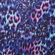 Purple, Pink, and Turquoise Cheetah Poly Spandex Swimsuit Fabric