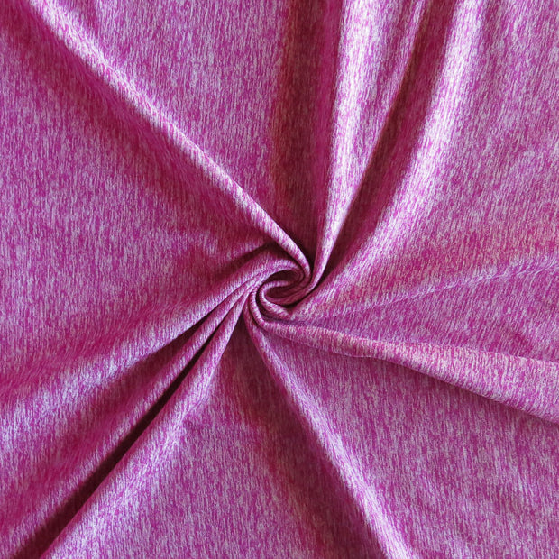 Raspberry Fizz Marl Poly Lycra Jersey Knit Fabric