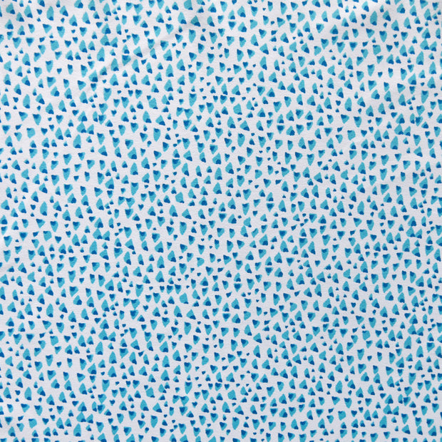 Reaction Blue/Aqua Speckles Poly Lycra Knit Fabric