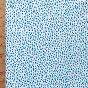 Reaction Blue/Aqua Speckles Poly Lycra Knit Fabric