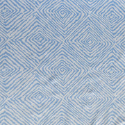 Reaction Blue Corners Poly Lycra Knit Fabric