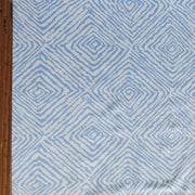 Reaction Blue Corners Poly Lycra Knit Fabric