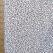 Reaction Brown/Khaki Speckles Poly Lycra Knit Fabric - 28" Remnant