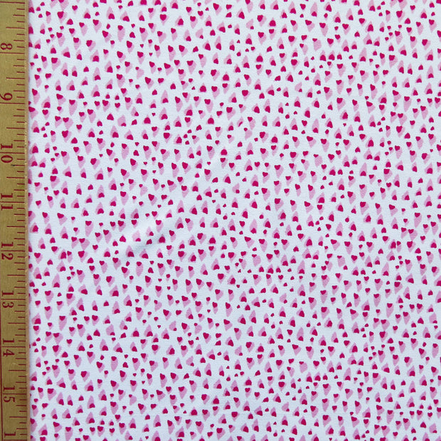 Reaction Fuchsia/Pink Speckles Poly Lycra Knit Fabric