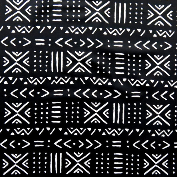 Reaction African Mud Print Poly Lycra Knit Fabric