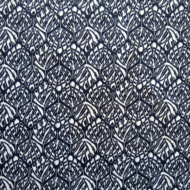 Reaction Leaves Poly Lycra Knit Fabric
