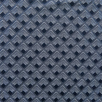 Reaction Navy Diamond Overlap Poly Lycra Knit Fabric