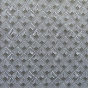 Reaction Taupe Diamond Overlap Poly Lycra Knit Fabric