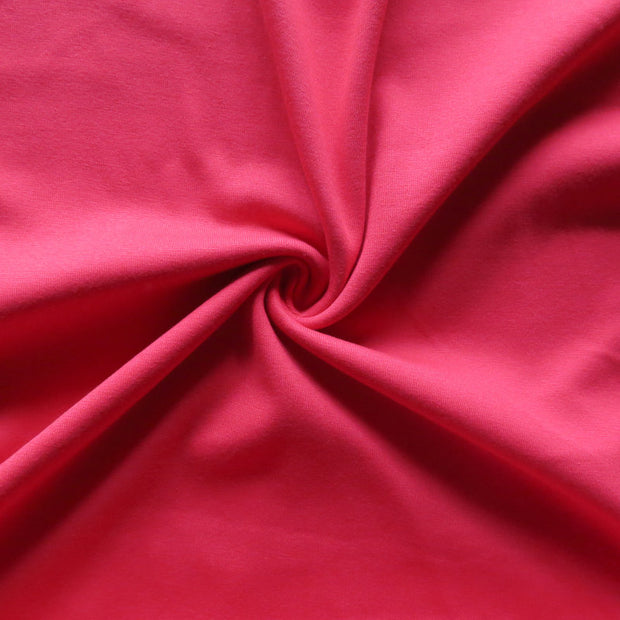 Red Cotton Heavy Rib Knit Fabric