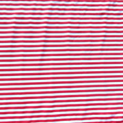 Red and White 1/4" Stripe Nylon Spandex Swimsuit Fabric