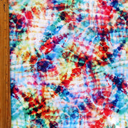Retro Tie Dye Poly Spandex Swimsuit Fabric