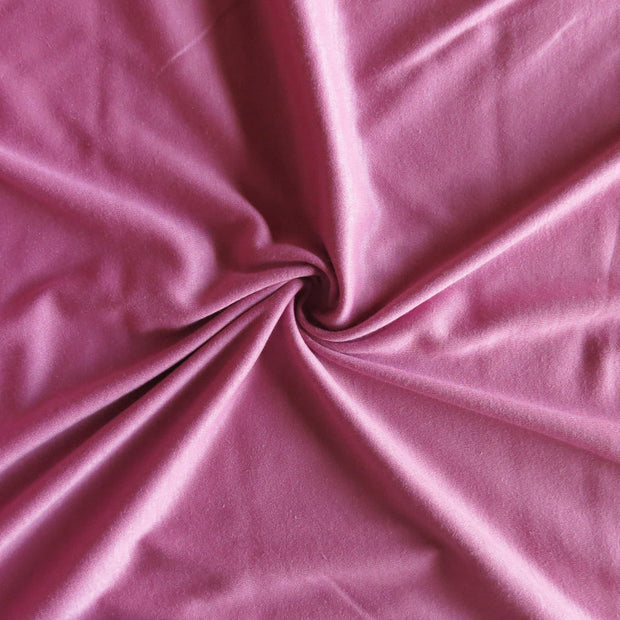 Rosey Pink Cotton Interlock Fabric