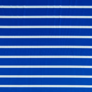 Royal and White Wide Stripe Nylon Spandex Swimsuit Fabric