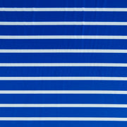 Royal and White Wide Stripe Nylon Spandex Swimsuit Fabric