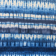Shades of Blue Tie Dye Stripe Nylon Spandex Swimsuit Fabric