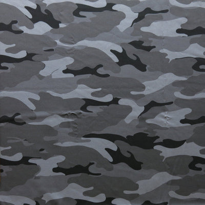 Shades of Grey Camo Flow Stretch Boardshort Fabric