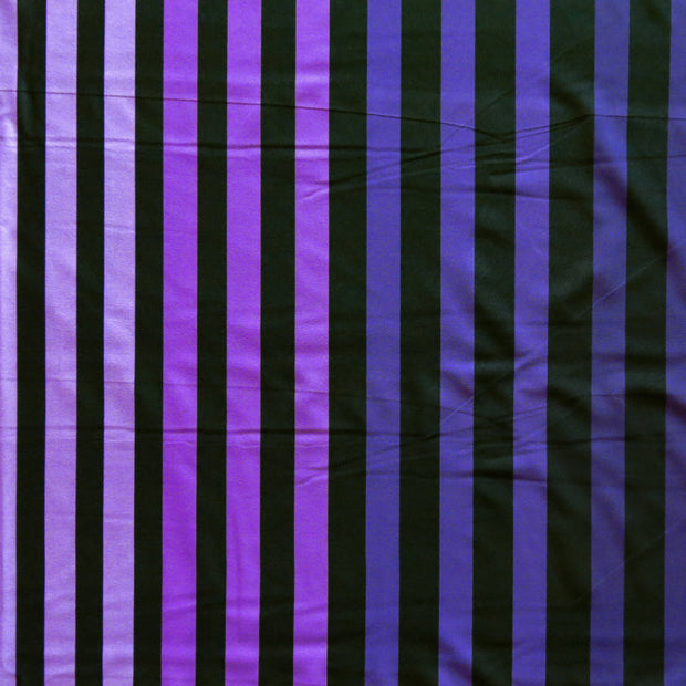 Shades of Purple Stripe Poly Spandex Swimsuit Fabric
