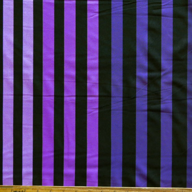 Shades of Purple Stripe Poly Spandex Swimsuit Fabric
