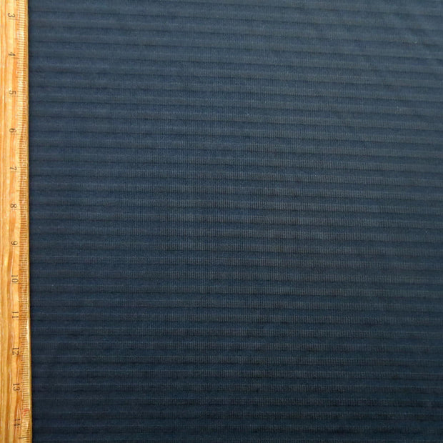 Black Shadow Stripe Poly Lycra Swimsuit Fabric
