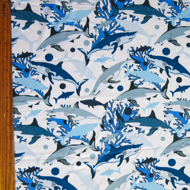 Sharks Flow Stretch Boardshort Fabric