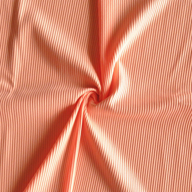 Sherbet Ribbed Nylon Spandex Swimsuit Fabric