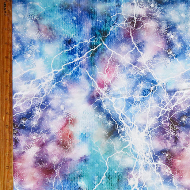 Olympus Snow Glow Poly Spandex Athletic Jersey Knit Fabric