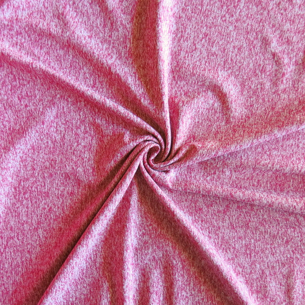 Strawberry Fizz Marl Poly Lycra Jersey Knit Fabric